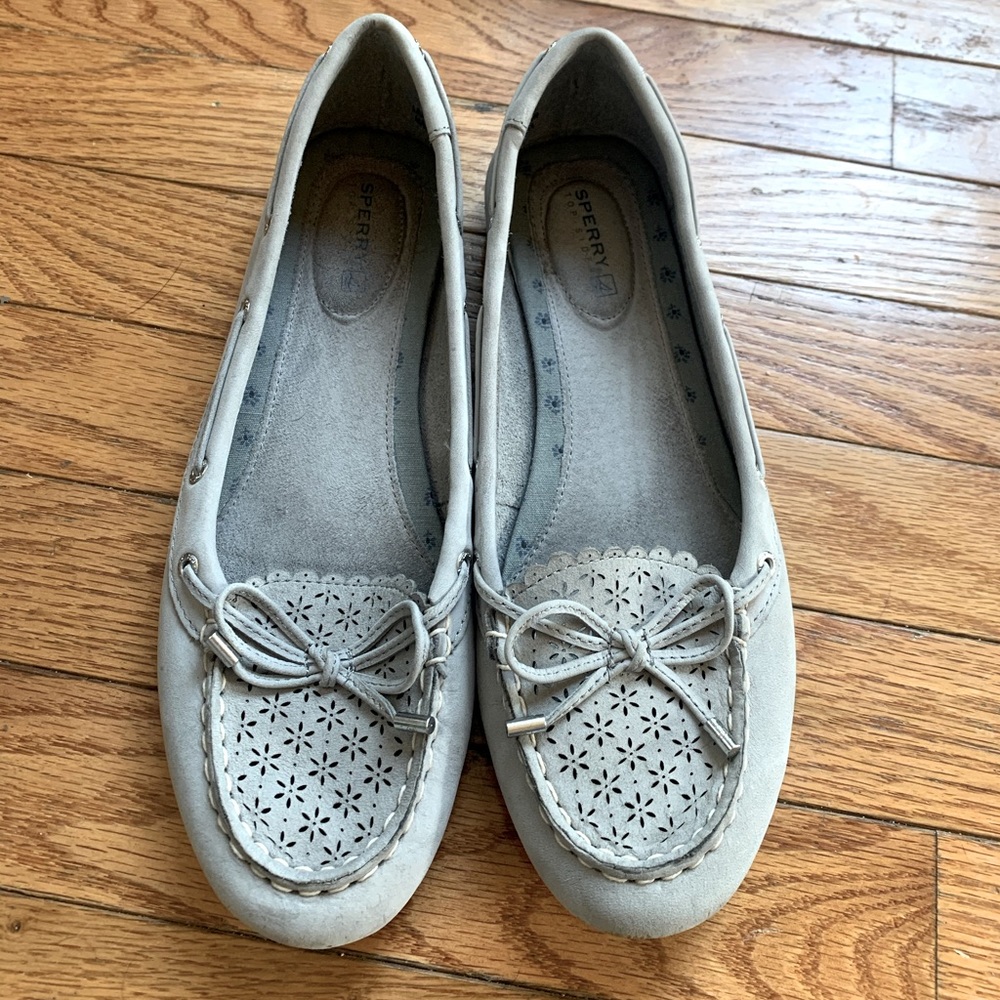 Gray Sperry Topsiders